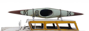 HomeRoots c1957 Ford Country Squire Station Wagon Sculpture - Handcrafted Metal Replica with Authentic Detailing 401107