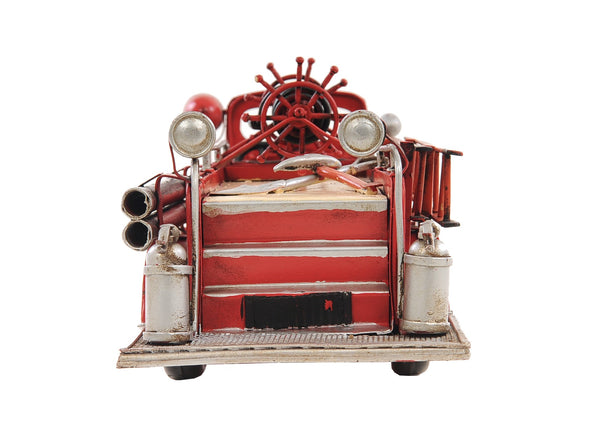 Homeroots C1938 Ford Red Fire Engine Sculpture  Metal 401108