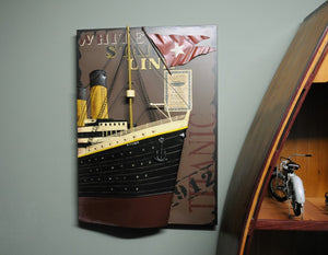 HomeRoots 1912 RMS Titanic 3D Bow Wall Art - Handcrafted Nautical Decor for Home, Office, & Collectors 401123