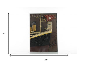 HomeRoots 1912 RMS Titanic 3D Bow Wall Art - Handcrafted Nautical Decor for Home, Office, & Collectors 401123