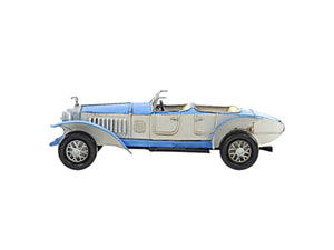 Homeroots 4" White Metal Hand Painted Model Car Tabletop Sculpture  Metal 401128