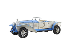 Homeroots 4" White Metal Hand Painted Model Car Tabletop Sculpture  Metal 401128