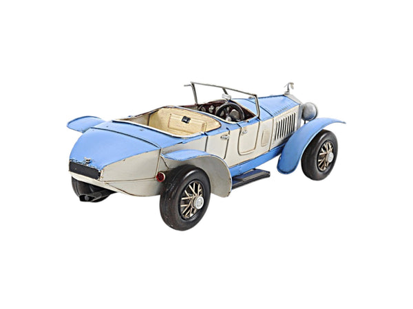 Homeroots 4" White Metal Hand Painted Model Car Tabletop Sculpture  Metal 401128