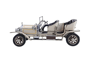 Homeroots 8" Silver Metal Hand Painted Model Car Tabletop Sculpture  Metal 401129