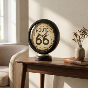 6 Inch Metal Analog Round Wall Clock in Black for Modern Home or Office Decor
