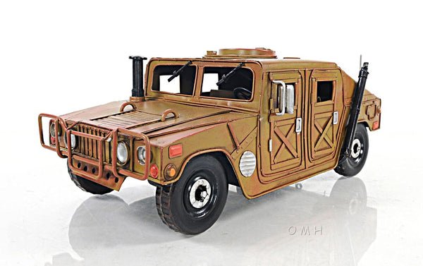 Homeroots Us Army Humvee Sculpture  Metal 401132