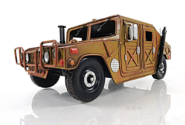 Homeroots Us Army Humvee Sculpture  Metal 401132