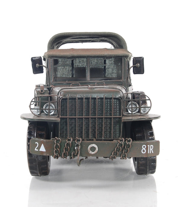 Homeroots C1951 Dodge M42 Command Truck Sculpture  Metal 401133