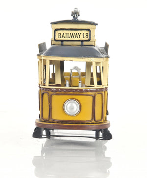 Homeroots Railway Cable Car Sculpture  Metal 401135