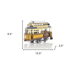 Homeroots Railway Cable Car Sculpture  Metal 401135