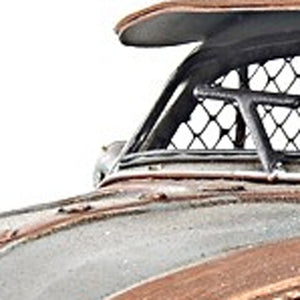 Homeroots 7" Silver Metal Hand Painted Model Car Tabletop Sculpture  Metal 401138