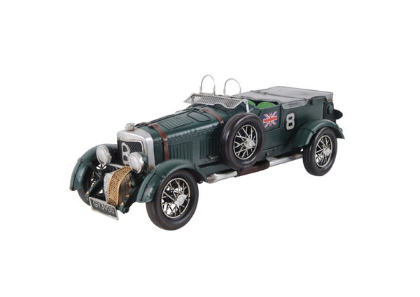 HomeRoots c1930 Bently Blower Model Sculpture – Handcrafted Vintage Race Car Accent for Collectors & Enthusiasts 401143