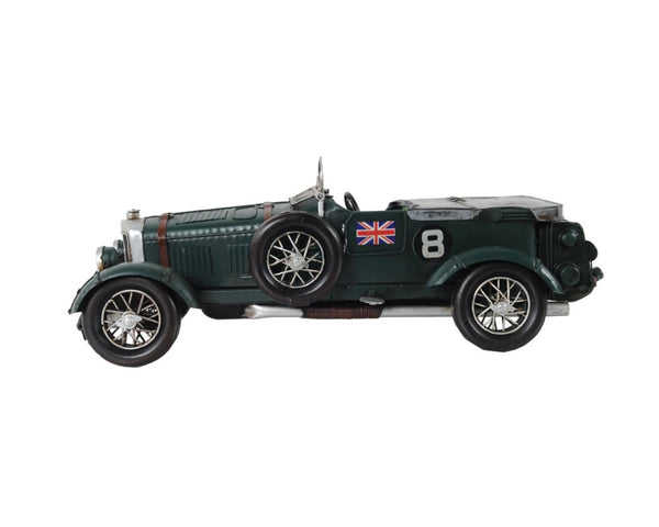 HomeRoots c1930 Bently Blower Model Sculpture – Handcrafted Vintage Race Car Accent for Collectors & Enthusiasts 401143