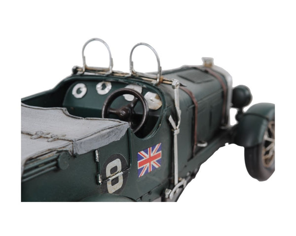 HomeRoots c1930 Bently Blower Model Sculpture – Handcrafted Vintage Race Car Accent for Collectors & Enthusiasts 401143