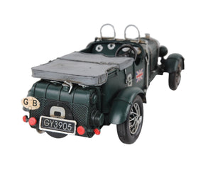 HomeRoots c1930 Bently Blower Model Sculpture – Handcrafted Vintage Race Car Accent for Collectors & Enthusiasts 401143