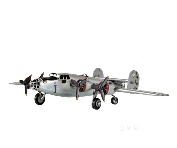 Homeroots C1940 B-24 Liberator Bomber Sculpture  Metal 401149