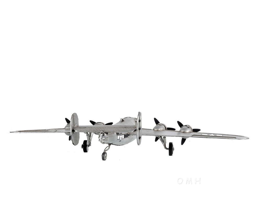 Homeroots C1940 B-24 Liberator Bomber Sculpture  Metal 401149