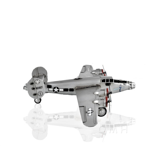 Homeroots C1940 B-24 Liberator Bomber Sculpture  Metal 401149