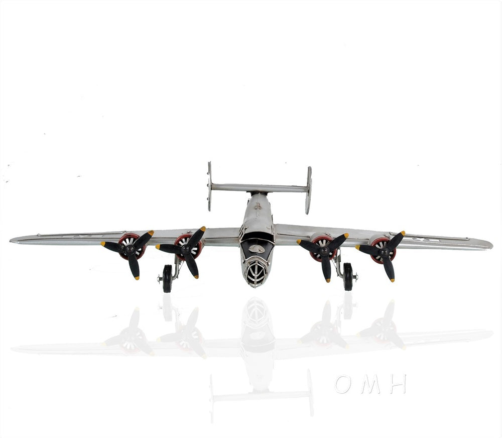 Homeroots C1940 B-24 Liberator Bomber Sculpture  Metal 401149