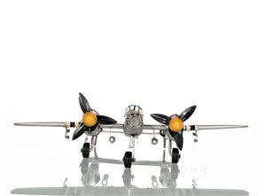 Homeroots C1941 Lockheed P-38 Lightning Fighter Sculpture  Metal 401150