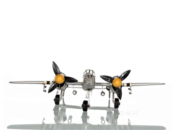 Homeroots C1941 Lockheed P-38 Lightning Fighter Sculpture  Metal 401150