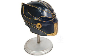 Homeroots Black Panther Helmet Sculpture  Metal 401155