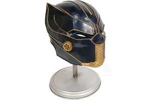 Homeroots Black Panther Helmet Sculpture  Metal 401155