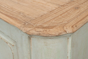 Sarreid 4 Door Sideboard Sage - Charming Reclaimed Pine With Natural Old Pine Top And Removable Shelves Green  40116-4