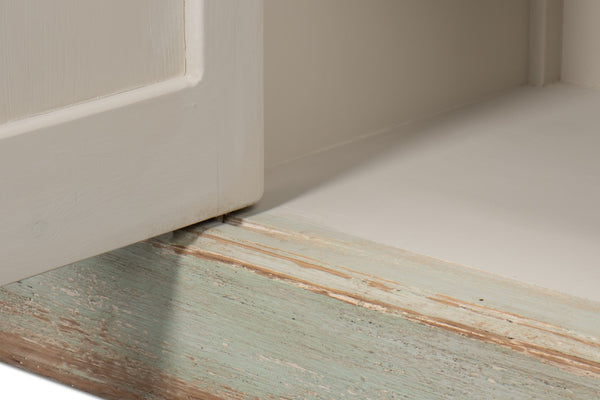 Sarreid 4 Door Sideboard Sage - Charming Reclaimed Pine With Natural Old Pine Top And Removable Shelves Green  40116-4