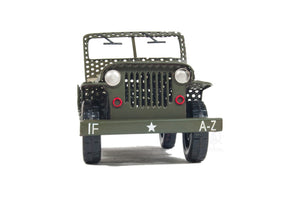 Homeroots C1945 Willys Cj-2a Overland Jeep Sculpture  Metal 401160