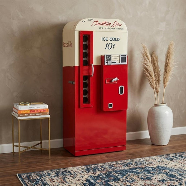 Coca-cola Retro Vending Machine Style Cabinet for Home Bar and Game Room
