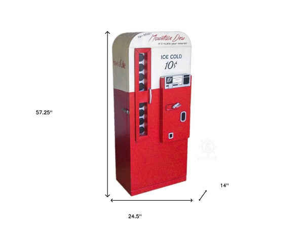 Coca-cola Retro Vending Machine Style Cabinet for Home Bar and Game Room