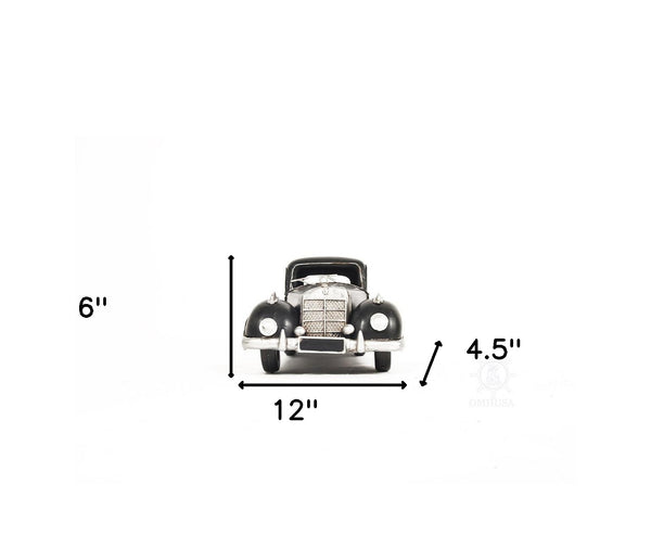 Homeroots 5" Gray Metal Hand Painted Model Car Tabletop Sculpture  Metal 401163