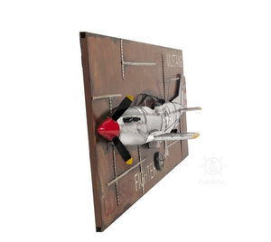 Homeroots C1943 Grey Mustang P51 Frame  Metal 401171