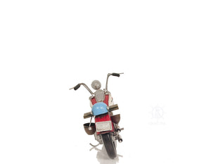 Homeroots Red Harley Davidson Motorcycle Sculpture  Metal 401173