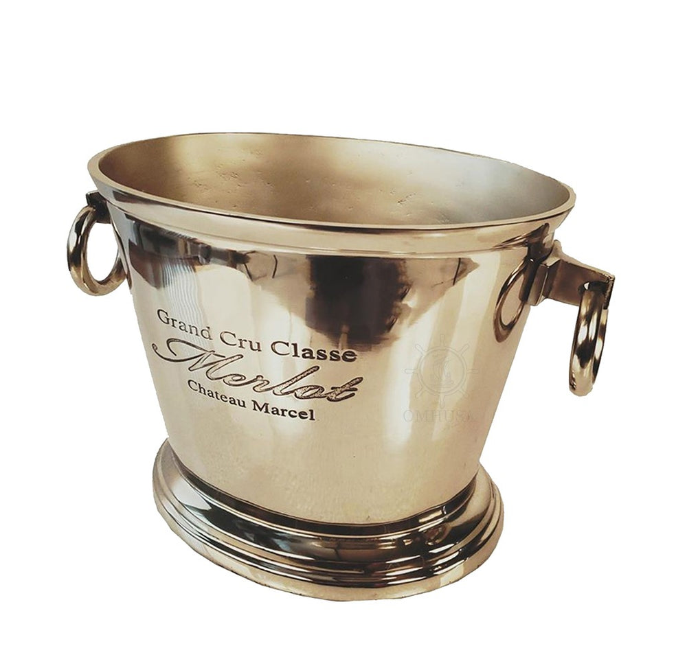 Homeroots Grand Cru Classe Wine Cooler  Buffed Aluminum 401175