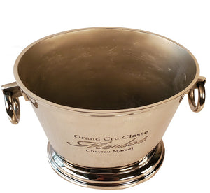 Homeroots Grand Cru Classe Wine Cooler  Buffed Aluminum 401175