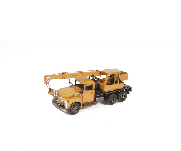 Homeroots Crane Truck Sculpture  Metal 401178