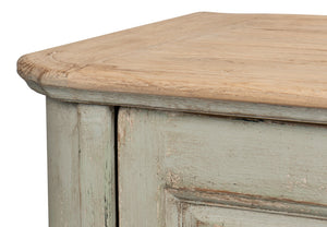 Sarreid Stephano Two Door Sideboard With Removable Shelf - Reclaimed Pine In Antique Whitewash Finish White  40118