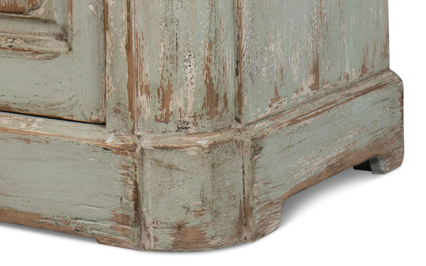 Sarreid Stephano Two Door Sideboard With Removable Shelf - Reclaimed Pine In Antique Whitewash Finish White  40118