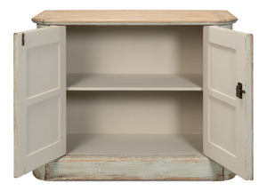 Sarreid Stephano Two Door Sideboard With Removable Shelf - Reclaimed Pine In Antique Whitewash Finish White  40118
