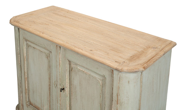 Sarreid Stephano Two Door Sideboard With Removable Shelf - Reclaimed Pine In Antique Whitewash Finish White  40118