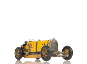 Homeroots Alfa Romeo P2 Classic Racing Car Sculpture - Handmade Metal Replica Of 1924 Automotive Masterpiece  Metal 401184