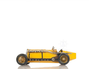 Homeroots Alfa Romeo P2 Classic Racing Car Sculpture - Handmade Metal Replica Of 1924 Automotive Masterpiece  Metal 401184