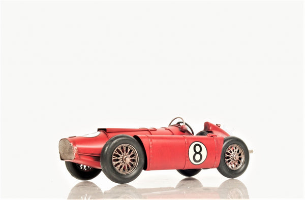 Homeroots 1954 Lancia D50 Sculpture - Exquisite Handmade Metal Replica Of F1 Legend Alberto Ascari's Car  Metal 401185