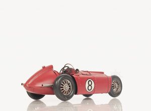 Homeroots 1954 Lancia D50 Sculpture - Exquisite Handmade Metal Replica Of F1 Legend Alberto Ascari's Car  Metal 401185