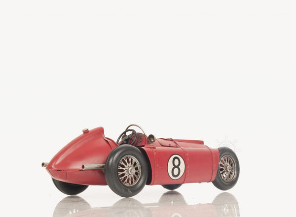 Homeroots 1954 Lancia D50 Sculpture - Exquisite Handmade Metal Replica Of F1 Legend Alberto Ascari's Car  Metal 401185