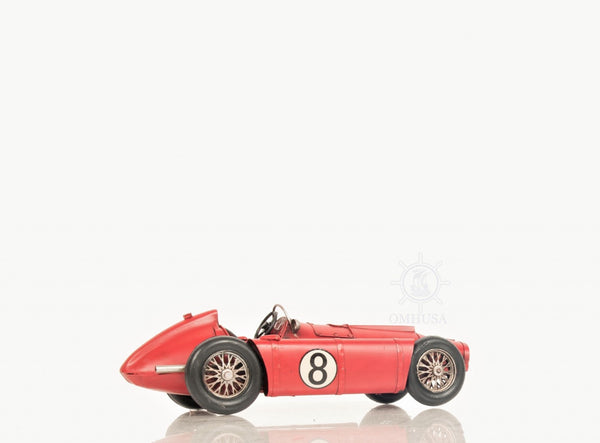 Homeroots 1954 Lancia D50 Sculpture - Exquisite Handmade Metal Replica Of F1 Legend Alberto Ascari's Car  Metal 401185