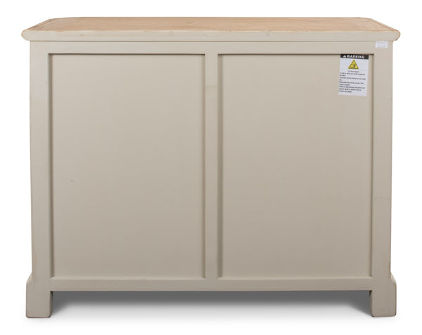 Sarreid Stephano Two Door Sideboard With Removable Shelf - Reclaimed Pine In Antique Whitewash Finish White  40118