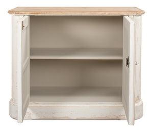 Sarreid Stephano Two Door Sideboard With Removable Shelf - Reclaimed Pine In Antique Whitewash Finish White  40118